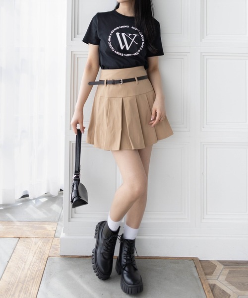 clear（クリア）の「サークルロゴプリントTシャツ[着回し抜群 大人 カジュアル]≪2025SS新作≫（Tシャツ/カットソー・レディース・ミント/ラベンダー/オフホワイト/ブラック・F）」の8枚目の写真