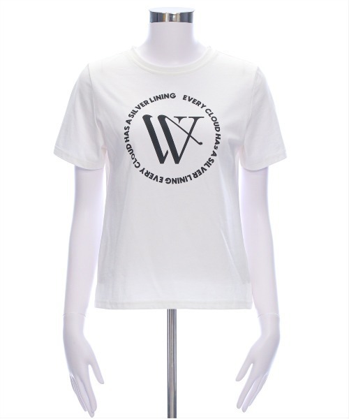 clear（クリア）の「サークルロゴプリントTシャツ[着回し抜群 大人 カジュアル]≪2025SS新作≫（Tシャツ/カットソー・レディース・ミント/ラベンダー/オフホワイト/ブラック・F）」の17枚目の写真