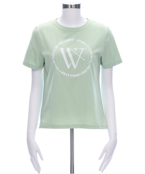 clear（クリア）の「サークルロゴプリントTシャツ[着回し抜群 大人 カジュアル]≪2025SS新作≫（Tシャツ/カットソー・レディース・ミント/ラベンダー/オフホワイト/ブラック・F）」の19枚目の写真