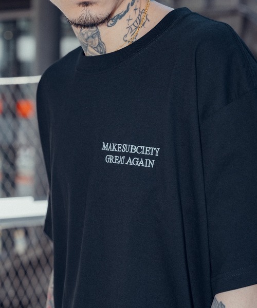 Subciety（サブサエティ）の「Great again tee（Tシャツ/カットソー・メンズ・レッド/ブラック/ホワイト・SMALL/MEDIUM/LARGE/X-LARGE/XX-LARGE）」の3枚目の写真