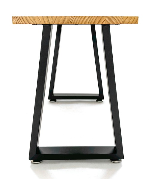 パイン材 アイアンレッグのデザインスツール04 ハンドメイド <未来工房