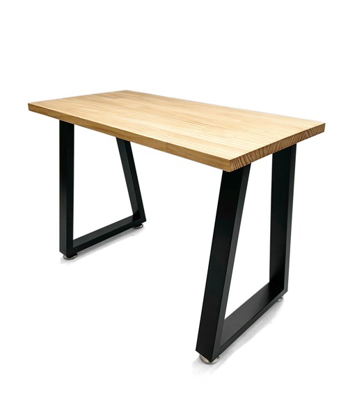 パイン材 アイアンレッグのデザインスツール04 ハンドメイド <未来工房