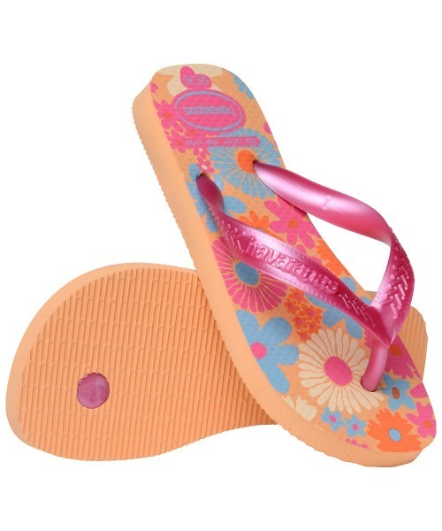 havaianas（ハワイアナス）の「havaianas (ハワイアナス) / Kids Flores キッズ サンダル ラバービーチサンダル（サンダル・キッズ・ベージュ/ピンク/ローズ・20/18/17/19/16）」の8枚目の写真