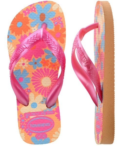 havaianas（ハワイアナス）の「havaianas (ハワイアナス) / Kids Flores キッズ サンダル ラバービーチサンダル（サンダル・キッズ・ベージュ/ピンク/ローズ・20/18/17/19/16）」の7枚目の写真