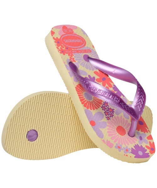 havaianas（ハワイアナス）の「havaianas (ハワイアナス) / Kids Flores キッズ サンダル ラバービーチサンダル（サンダル・キッズ・ベージュ/ピンク/ローズ・20/18/17/19/16）」の5枚目の写真