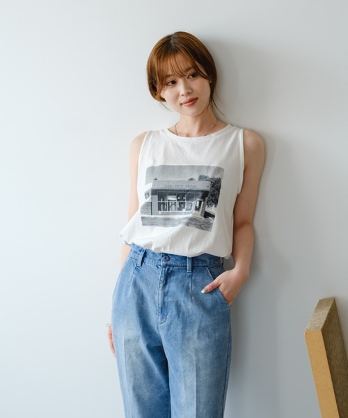 Kastane（カスタネ）の「B タンク付きドットチュールブラウス（シャツ/ブラウス・レディース・ブラック/アイボリー/ホワイト・FREE）」の10枚目の写真