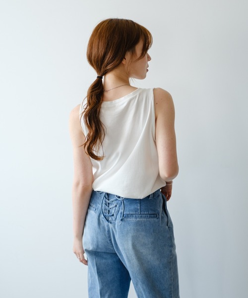 Kastane（カスタネ）の「B タンク付きドットチュールブラウス（シャツ/ブラウス・レディース・ブラック/アイボリー/ホワイト・FREE）」の11枚目の写真