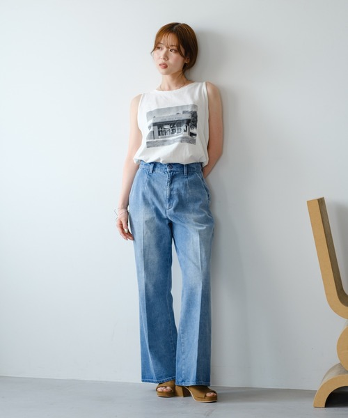 Kastane（カスタネ）の「B タンク付きドットチュールブラウス（シャツ/ブラウス・レディース・ブラック/アイボリー/ホワイト・FREE）」の13枚目の写真