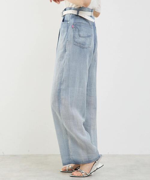 シアーデニムパンツ（デニムパンツ）｜SOFFITTO（ソフィット）の