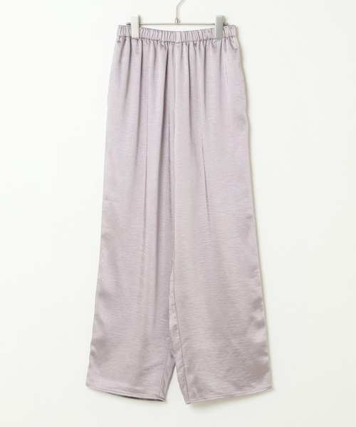 notch.（ノッチ）の「◆ 股下丈が選べる ◆カラーサテンパンツ（その他パンツ・レディース・ライトグレー/ブラック/ベージュ/ネイビー・TM/M）」の7枚目の写真