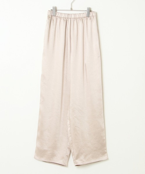 notch.（ノッチ）の「◆ 股下丈が選べる ◆カラーサテンパンツ（その他パンツ・レディース・ライトグレー/ブラック/ベージュ/ネイビー・TM/M）」の5枚目の写真