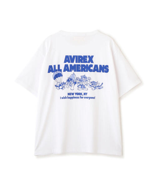 tシャツ 50TH ANIMALS T-SHIRT/50周年アニマルTシャツ レディース AVIREX tシャツ 50TH ANIMALS T-SHIRT/50周年アニマルTシャツ