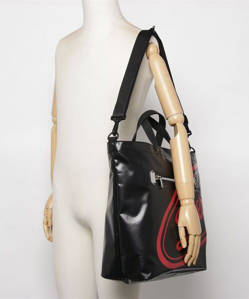 DIESEL 2way バッグ Women's Play-Shoulder bag in printed glossy PU | Grey | Diesel