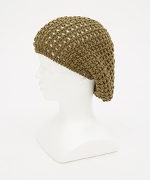 an meets zakka（アンミツザッカ）の「an meets zakka 編み込みリネンニットベレー帽（ハンチング/ベレー帽）」
