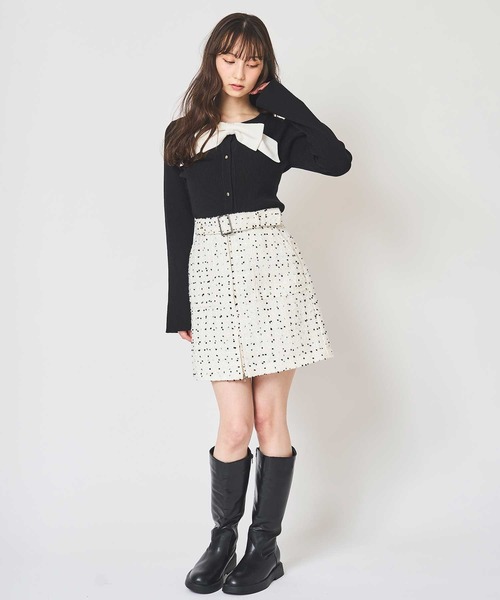 31 Sons de mode（トランテアン　ソン　ドゥ　モード）の「インヒールロングブーツ（ブーツ・レディース・ブラウン/ブラック・S/M/L）」の6枚目の写真