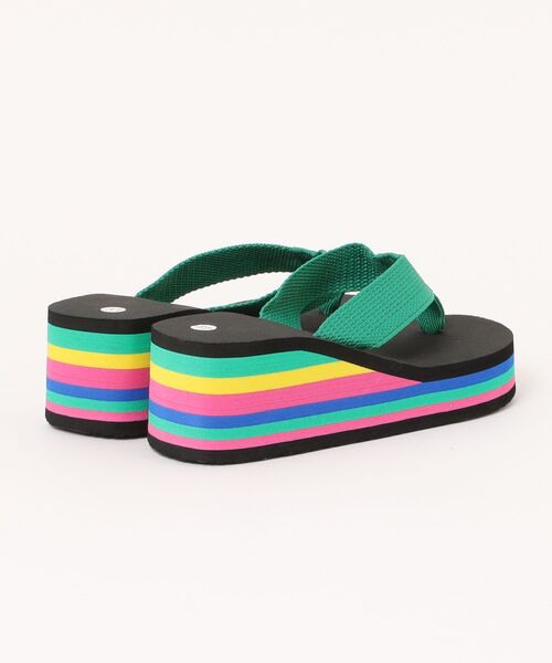 韓国デザイン レザーウエッジサンダル ロゴ ビーチサンダル Wedge Logo Sandals – Lil Ambition