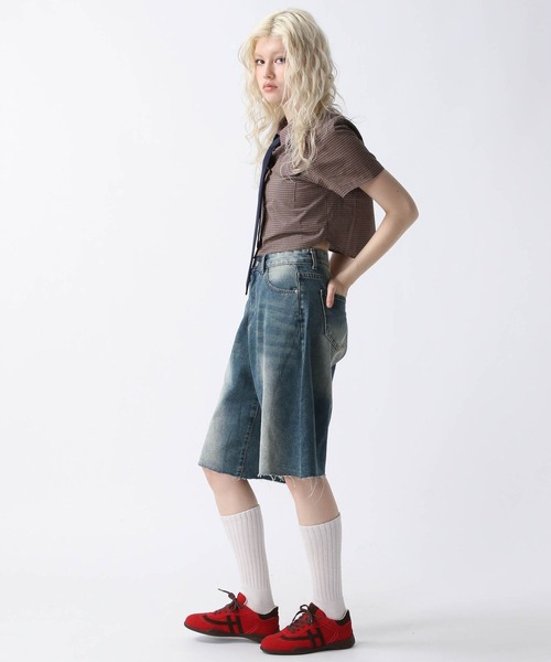 FOREVER 21(フォーエバー トゥエンティーワン)の「【2025SS】タイ付きチェックシャツ(シャツ/ブラウス・レディース・ブラウン/ブラック/レッド・FREE)」の5枚目の写真