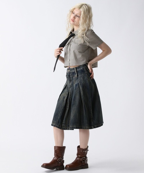 FOREVER 21(フォーエバー トゥエンティーワン)の「【2025SS】タイ付きチェックシャツ(シャツ/ブラウス・レディース・ブラウン/ブラック/レッド・FREE)」の15枚目の写真