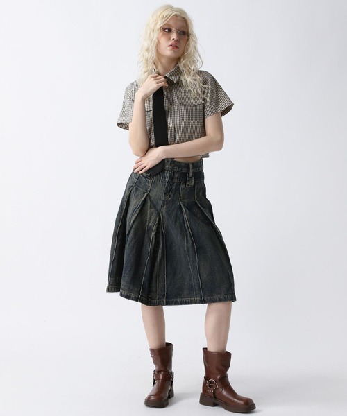 FOREVER 21(フォーエバー トゥエンティーワン)の「【2025SS】タイ付きチェックシャツ(シャツ/ブラウス・レディース・ブラウン/ブラック/レッド・FREE)」の16枚目の写真