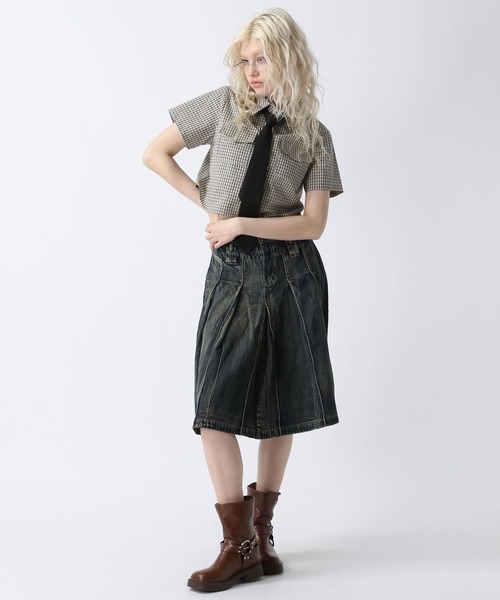 FOREVER 21(フォーエバー トゥエンティーワン)の「【2025SS】タイ付きチェックシャツ(シャツ/ブラウス・レディース・ブラウン/ブラック/レッド・FREE)」の17枚目の写真