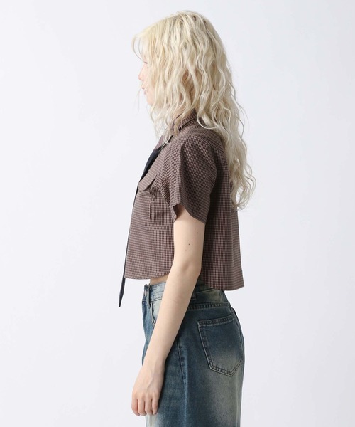 FOREVER 21(フォーエバー トゥエンティーワン)の「【2025SS】タイ付きチェックシャツ(シャツ/ブラウス・レディース・ブラウン/ブラック/レッド・FREE)」の20枚目の写真