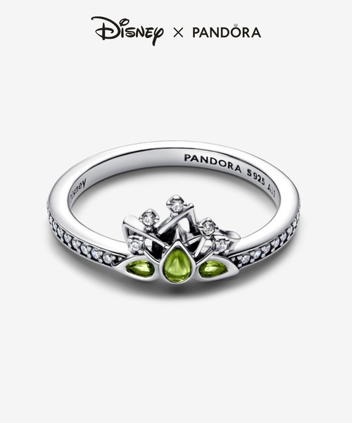 Pandora ティアラデザインリング ディズニー プリンセス ティアナ ティアラ リング（リング