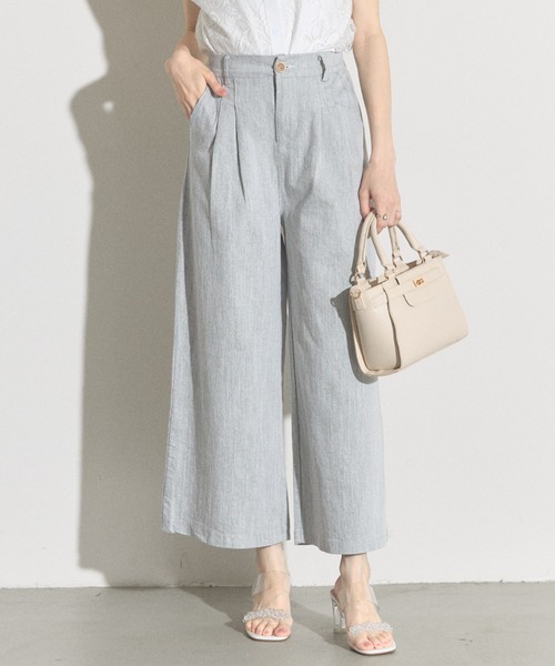 みそみそさま　専用ISOOK パンツ　未使用タグ付き SOSHIOTSUKI - 【残りわずか】Drape Pocket Tucked Denim