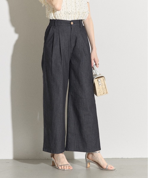 tocco closet(トッコ クローゼット)の「【ZOZO限定】タック入りワイドパンツ(その他パンツ・レディース・ブラック/ネイビー/ライトグレー・M)」の5枚目の写真