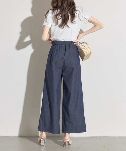 tocco closet(トッコ クローゼット)の「【ZOZO限定】タック入りワイドパンツ(その他パンツ・レディース・ブラック/ネイビー/ライトグレー・M)」の18枚目の写真