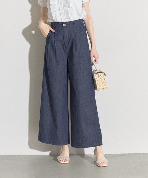 tocco closet(トッコ クローゼット)の「【ZOZO限定】タック入りワイドパンツ(その他パンツ・レディース・ブラック/ネイビー/ライトグレー・M)」の20枚目の写真