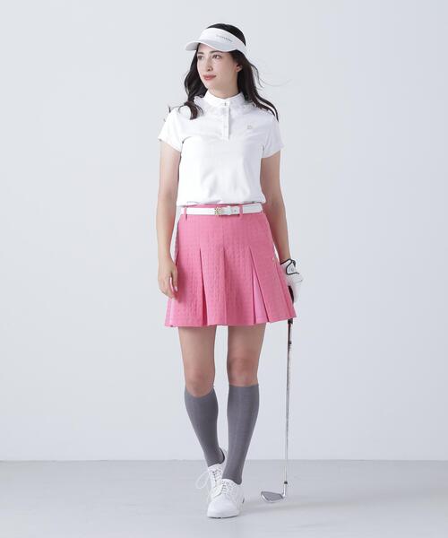 St ANDREWS(セントアンドリュース)の「【St ANDREWS】SPXジャガードUV半袖シャツ (WOMENS)(ポロシャツ・レディース・ホワイト/ネイビー/グリーン系その他・M/L/S)」の6枚目の写真
