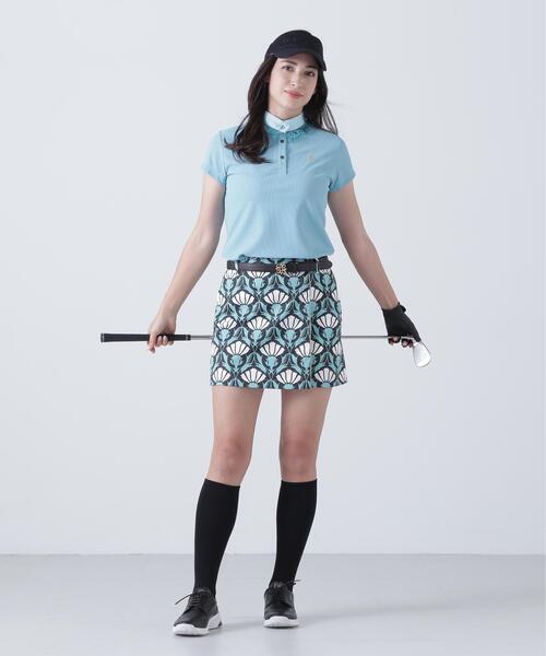 St ANDREWS(セントアンドリュース)の「【St ANDREWS】SPXジャガードUV半袖シャツ (WOMENS)(ポロシャツ・レディース・ホワイト/ネイビー/グリーン系その他・M/L/S)」の13枚目の写真