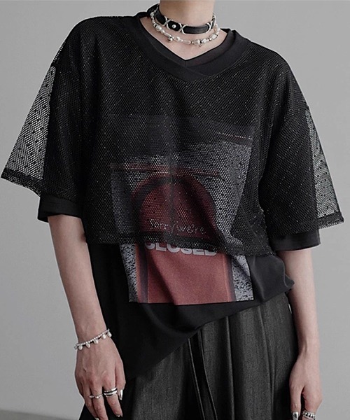 chuclla(チュクラ)の「【CHENTAITAI】“CLOSED”サイン グラフィックTシャツ CTW25s019(Tシャツ/カットソー・レディース・ブラック/アイボリー・M/S)」の18枚目の写真