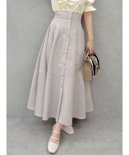 dazzlin（ダズリン）の「ハイウエストエアリースカート（スカート・レディース・アイボリー/インディゴブルー/ブラウン・SMALL/MEDIUM）」の2枚目の写真