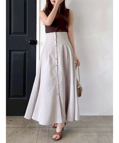 dazzlin（ダズリン）の「ハイウエストエアリースカート（スカート・レディース・アイボリー/インディゴブルー/ブラウン・SMALL/MEDIUM）」の11枚目の写真