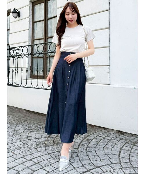 ハイウエストエアリースカート（スカート）｜dazzlin（ダズリン）の