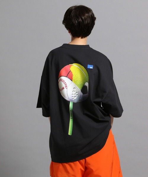 GEORGE'S(ジョージズ)の「ボールグラフィックTシャツ(Tシャツ/カットソー・メンズ・ブラック/杢グレー/オフホワイト・LARGE/MEDIUM)」の2枚目の写真