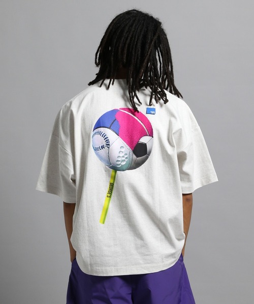 GEORGE'S(ジョージズ)の「ボールグラフィックTシャツ(Tシャツ/カットソー・メンズ・ブラック/杢グレー/オフホワイト・LARGE/MEDIUM)」の14枚目の写真