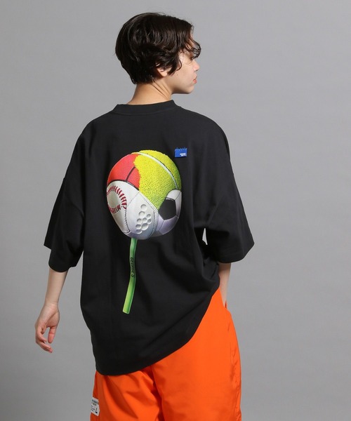GEORGE'S(ジョージズ)の「ボールグラフィックTシャツ(Tシャツ/カットソー・メンズ・ブラック/杢グレー/オフホワイト・LARGE/MEDIUM)」の4枚目の写真