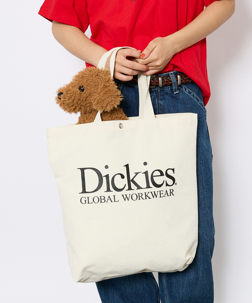 Dickies（ディッキーズ）の「【Dickies/ディッキーズ】TEXT LOGO TC/ロゴキャンバス２WAYショルダー/トートバッグ/ユニセックス（ショルダーバッグ・メンズ・ブラック系その他/グリーン系その他/ブルー系その他/レッド系その他/ブラック系その他2/グリーン系その他2/ブルー系その他2/レッド系その他2・フリー）」の3枚目の写真