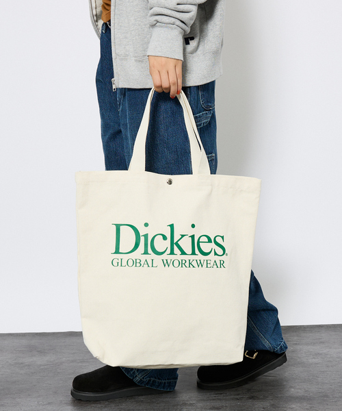 Dickies（ディッキーズ）の「【Dickies/ディッキーズ】TEXT LOGO TC/ロゴキャンバス２WAYショルダー/トートバッグ/ユニセックス（ショルダーバッグ・メンズ・ブラック系その他/グリーン系その他/ブルー系その他/レッド系その他/ブラック系その他2/グリーン系その他2/ブルー系その他2/レッド系その他2・フリー）」の4枚目の写真