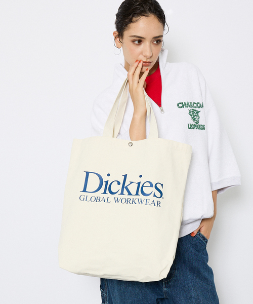 Dickies（ディッキーズ）の「【Dickies/ディッキーズ】TEXT LOGO TC/ロゴキャンバス２WAYショルダー/トートバッグ/ユニセックス（ショルダーバッグ・メンズ・ブラック系その他/グリーン系その他/ブルー系その他/レッド系その他/ブラック系その他2/グリーン系その他2/ブルー系その他2/レッド系その他2・フリー）」の6枚目の写真