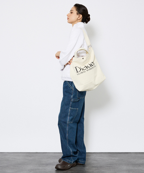 Dickies（ディッキーズ）の「【Dickies/ディッキーズ】TEXT LOGO TC/ロゴキャンバス２WAYショルダー/トートバッグ/ユニセックス（ショルダーバッグ・メンズ・ブラック系その他/グリーン系その他/ブルー系その他/レッド系その他/ブラック系その他2/グリーン系その他2/ブルー系その他2/レッド系その他2・フリー）」の11枚目の写真