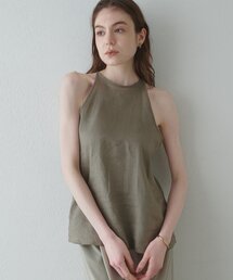 【Drawing Numbers】フレンチリネンホルターブラウス