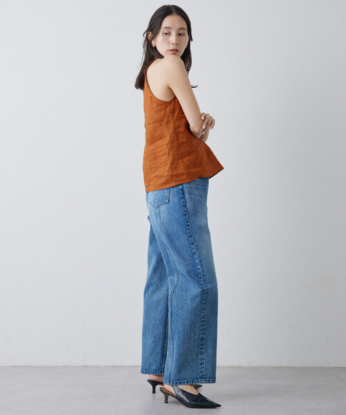 Drawing Numbers（ドローイング ナンバーズ）の「【Drawing Numbers】フレンチリネンホルターブラウス（シャツ/ブラウス・レディース・グレー/ブラック/ブラウン/レッド・38）」の5枚目の写真