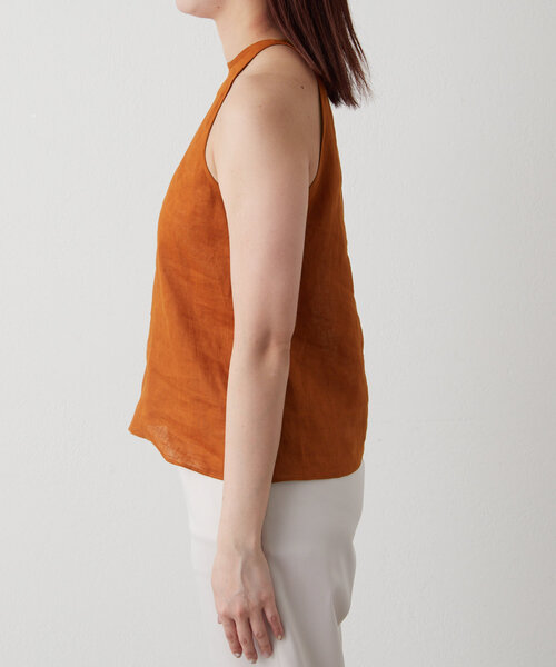 Drawing Numbers（ドローイング ナンバーズ）の「【Drawing Numbers】フレンチリネンホルターブラウス（シャツ/ブラウス・レディース・グレー/ブラック/ブラウン/レッド・38）」の10枚目の写真