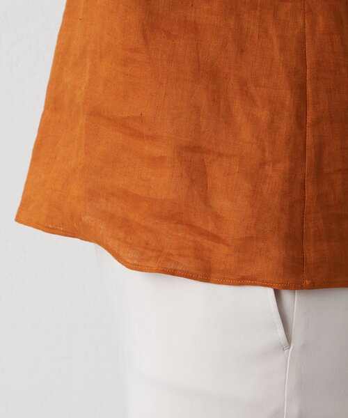 Drawing Numbers（ドローイング ナンバーズ）の「【Drawing Numbers】フレンチリネンホルターブラウス（シャツ/ブラウス・レディース・グレー/ブラック/ブラウン/レッド・38）」の15枚目の写真