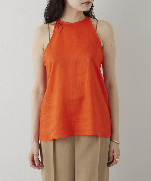 Drawing Numbers（ドローイング ナンバーズ）の「【Drawing Numbers】フレンチリネンホルターブラウス（シャツ/ブラウス・レディース・グレー/ブラック/ブラウン/レッド・38）」の20枚目の写真