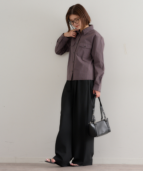 U by SPICK&SPAN（ユーバイスピックアンドスパン）の「STAND OIL/スタンドオイル BOAT BAG（ハンドバッグ・レディース・ブラウン/ブラック・FREE）」の22枚目の写真