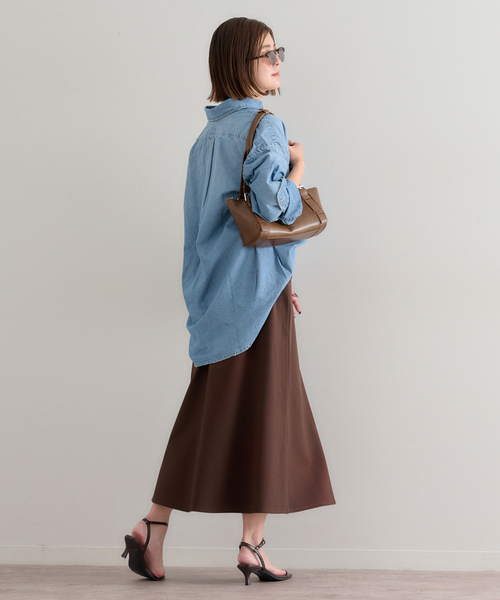 U by SPICK&SPAN（ユーバイスピックアンドスパン）の「STAND OIL/スタンドオイル BOAT BAG（ハンドバッグ・レディース・ブラウン/ブラック・FREE）」の15枚目の写真